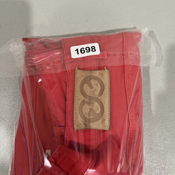 Escada Sport Pants Women EU 40 Red Denim 30 Skinny Preppy Capsule Vintage Boho - Picture 16 of 16